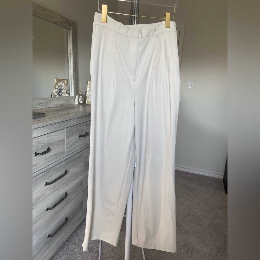 Wide Leg J&L Atelier Work , Travel , Very Comfortable Cream Pants